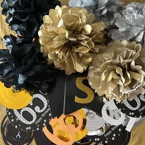 Cheers to 65 years birthday decorations